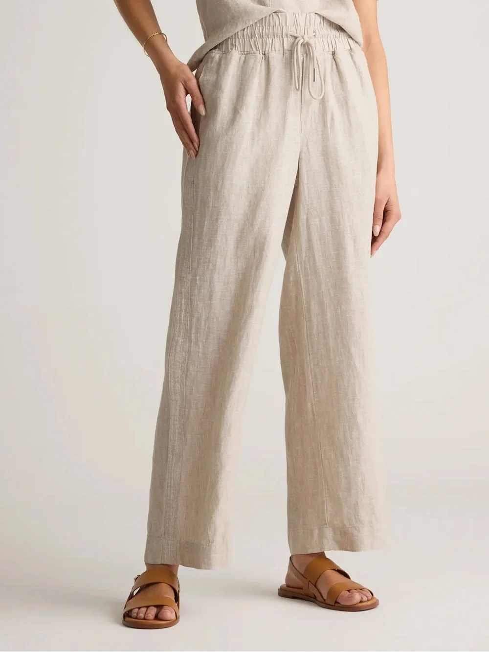 Quince 100% European Linen Wide Leg Pants